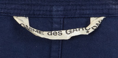 A Comme des Gar&ccedil;ons navy cotton flannel shirt, circa 1982 - 6
