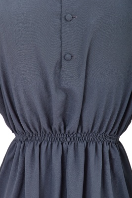 A Comme des Gar&ccedil;ons steel blue cr&ecirc;pe dress, 1970s - 5