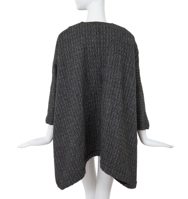 A Comme des Gar&ccedil;ons grey speckled wool jacket, 'Holes' collection, Autumn-Winter 1982-83 - 4