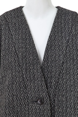 A Comme des Gar&ccedil;ons grey speckled wool jacket, 'Holes' collection, Autumn-Winter 1982-83 - 6