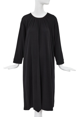 A Comme des Gar&ccedil;ons black wool dress, probably 'Holes' collection, Autumn-Winter 1982-83