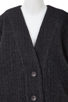 A Comme des Gar&ccedil;ons speckled grey wool jacket, 'Holes' collection, Autumn-Winter 1982-83 - 6