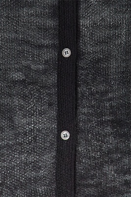 A Comme des Gar&ccedil;ons black wool-acrylic blend cardigan, probably 'Holes' collection, Autumn-Winter 1982-83 - 5