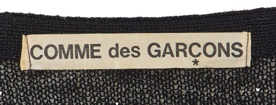 A Comme des Gar&ccedil;ons black wool-acrylic blend cardigan, probably 'Holes' collection, Autumn-Winter 1982-83 - 6