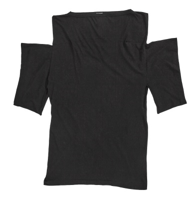 A Comme des Gar&ccedil;ons black cotton ensemble, 'Patchworks and X' collection, Spring-Summer 1983 - 11