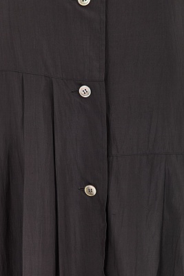 A Comme des Gar&ccedil;ons charcoal grey silk dress, probably 'Patchworks and X' collection, Spring-Summer 1983 - 4