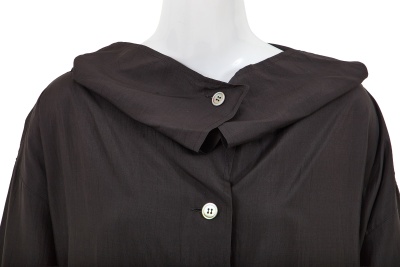 A Comme des Gar&ccedil;ons charcoal grey silk dress, probably 'Patchworks and X' collection, Spring-Summer 1983 - 5