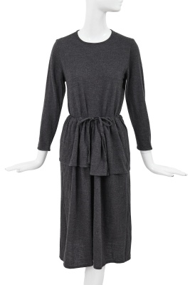 A Comme des Gar&ccedil;ons grey wool jersey three-piece ensemble, probably 'Patchworks and X' collection, Spring-Summer 1983 - 4