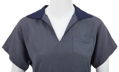 A Comme des Gar&ccedil;ons steel blue cr&ecirc;pe top, 1970s - 4