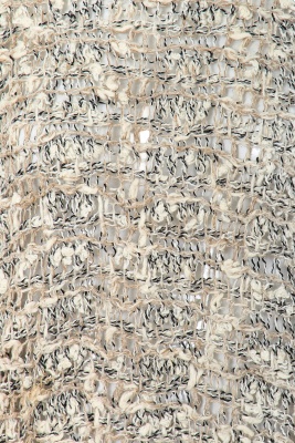 A Comme des Gar&ccedil;ons distressed beige cotton-hemp blend knitted sweater, probably 'Patchworks and X' collection, Spring-Summer 1983 - 6