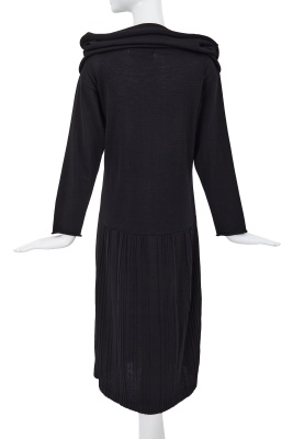 A Comme des Gar&ccedil;ons black wool-blend jersey dress, circa 1983 - 4