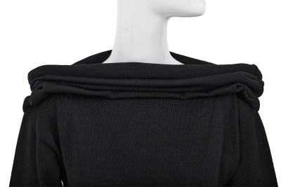 A Comme des Gar&ccedil;ons black wool-blend jersey dress, circa 1983 - 6