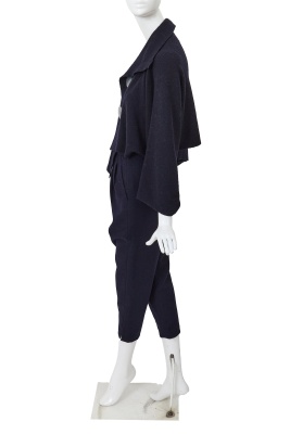 A Comme des Gar&ccedil;ons ink blue wool ensemble, circa 1983 - 2