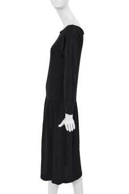A Comme des Gar&ccedil;ons black wool-blend jersey dress, circa 1983 - 2