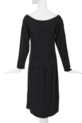A Comme des Gar&ccedil;ons black wool-blend jersey dress, circa 1983 - 3