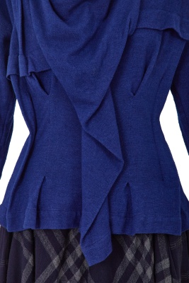 A Comme des Gar&ccedil;ons blue wool-blend ensemble, 'Gloves, Skirts, Quilted Big Coats' collection, Autumn-Winter 1983-84 - 5