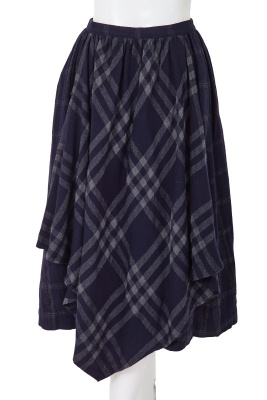 A Comme des Gar&ccedil;ons blue wool-blend ensemble, 'Gloves, Skirts, Quilted Big Coats' collection, Autumn-Winter 1983-84 - 7
