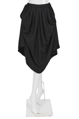 A Comme des Gar&ccedil;ons black wool ensemble, 'Gloves, Skirts, Quilted Big Coats' collection, Autumn-Winter 1983-84 s)' collection, Autumn-Winter 1984-85 - 5