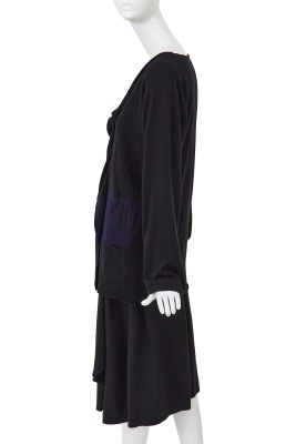 A Comme des Gar&ccedil;ons black wool ensemble, 'Gloves, Skirts, Quilted Big Coats' collection, Autumn-Winter 1983-84 - 3