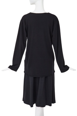 A Comme des Gar&ccedil;ons black wool ensemble, 'Gloves, Skirts, Quilted Big Coats' collection, Autumn-Winter 1983-84 - 4
