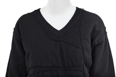 A Comme des Gar&ccedil;ons black wool sweater, 'Gloves, Skirts, Quilted Big Coats' collection, Autumn-Winter 1983-84 - 8