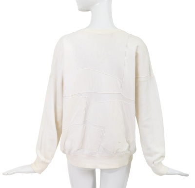 A Comme des Gar&ccedil;ons white cotton jersey sweater, 'Gloves, Skirts, Quilted Big Coats' collection, Autumn-Winter 1983-84 - 4