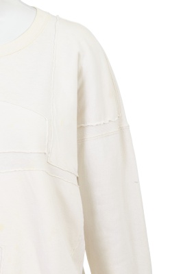 A Comme des Gar&ccedil;ons white cotton jersey sweater, 'Gloves, Skirts, Quilted Big Coats' collection, Autumn-Winter 1983-84 - 6