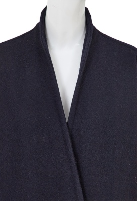 A Comme des Gar&ccedil;ons ink blue wool coat, probably 'Gloves, Skirts, Quilted Big Coats' collection, Autumn-Winter 1983-84 - 4