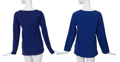 Two Comme des Gar&ccedil;ons blue wool tops, 'Gloves, Skirts, Quilted Big Coats' collection, Autumn-Winter 1983-84 - 3