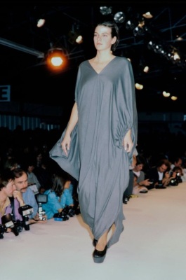 A Comme des Gar&ccedil;ons black cotton robe, 'Round Rubber' collection, Spring-Summer 1984 - 2