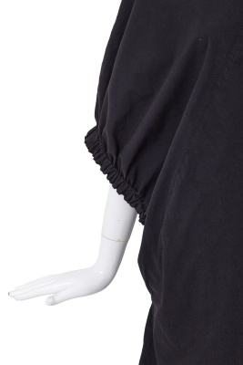 A Comme des Gar&ccedil;ons black cotton robe, 'Round Rubber' collection, Spring-Summer 1984 - 5