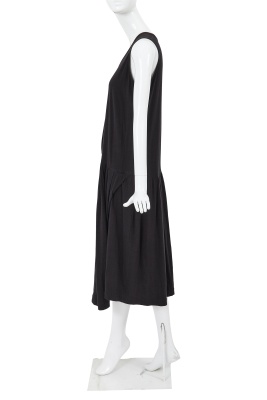 A Comme des Gar&ccedil;ons black cotton jersey dress, probably 'Round Rubber' collection, Spring-Summer 1984 - 3