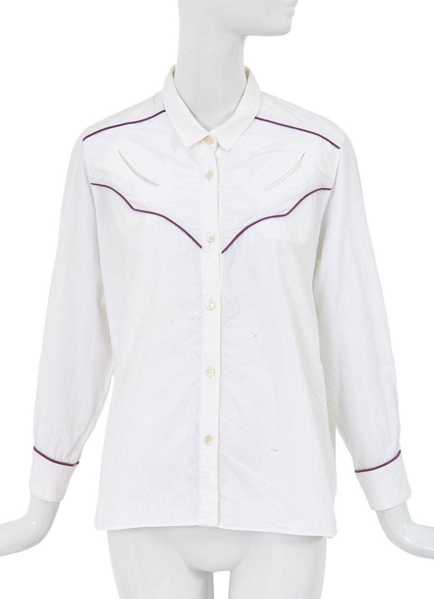 A Comme des Gar&ccedil;ons white cotton Western shirt, 1970s