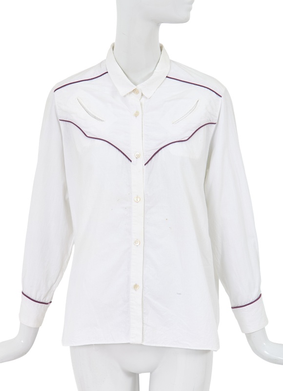 A Comme des Gar&ccedil;ons white cotton Western shirt, 1970s