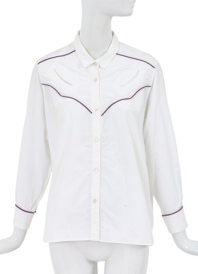 A Comme des Gar&ccedil;ons white cotton Western shirt, 1970s