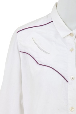 A Comme des Gar&ccedil;ons white cotton Western shirt, 1970s - 4