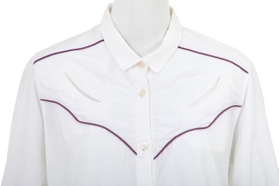 A Comme des Gar&ccedil;ons white cotton Western shirt, 1970s - 5