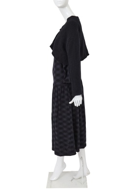 A Comme des Gar&ccedil;ons black and grey wool ensemble, circa 1984 - 2