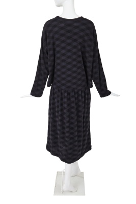 A Comme des Gar&ccedil;ons black and grey wool ensemble, circa 1984 - 6