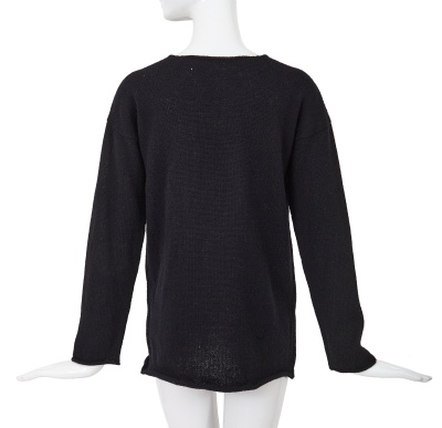 A Comme des Gar&ccedil;ons black knitted wool vareuse sweater, circa 1984 - 3
