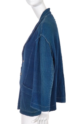 A Comme des Gar&ccedil;ons outsized blue knitted cotton jacket, circa 1984 - 3