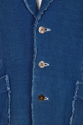 A Comme des Gar&ccedil;ons outsized blue knitted cotton jacket, circa 1984 - 5