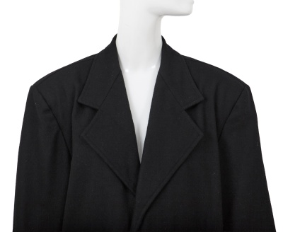 A Comme des Gar&ccedil;ons black wool and cotton blazer, probably 'Twist, Silk + Jersey, Knits (Patchworks)' collection, Autumn-Winter 1984-85 - 5