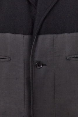 A Comme des Gar&ccedil;ons black wool and cotton blazer, probably 'Twist, Silk + Jersey, Knits (Patchworks)' collection, Autumn-Winter 1984-85 - 6