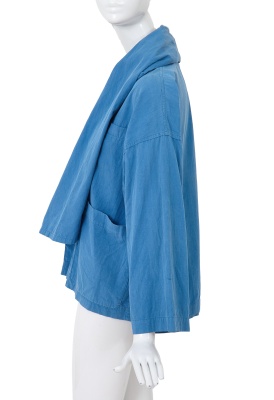 A Comme des Gar&ccedil;ons blue cotton top, 'Mud-Dyed' collection, Spring-Summer 1985 - 2