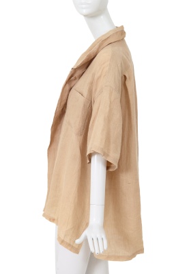 A Comme des Gar&ccedil;ons beige hemp shirt, 'Mud-Dyed' collection, Spring-Summer 1985 - 3