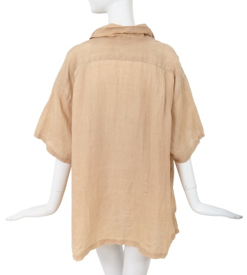 A Comme des Gar&ccedil;ons beige hemp shirt, 'Mud-Dyed' collection, Spring-Summer 1985 - 4