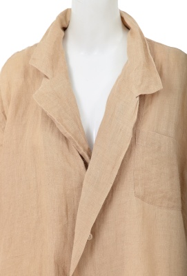 A Comme des Gar&ccedil;ons beige hemp shirt, 'Mud-Dyed' collection, Spring-Summer 1985 - 6