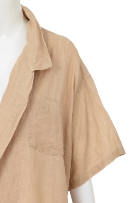 A Comme des Gar&ccedil;ons beige hemp shirt, 'Mud-Dyed' collection, Spring-Summer 1985 - 7
