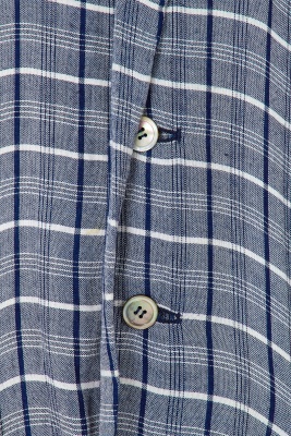 A Comme des Gar&ccedil;ons blue and white checked cotton jacket, 'Mud-Dyed' collection, Spring-Summer 1985 - 4